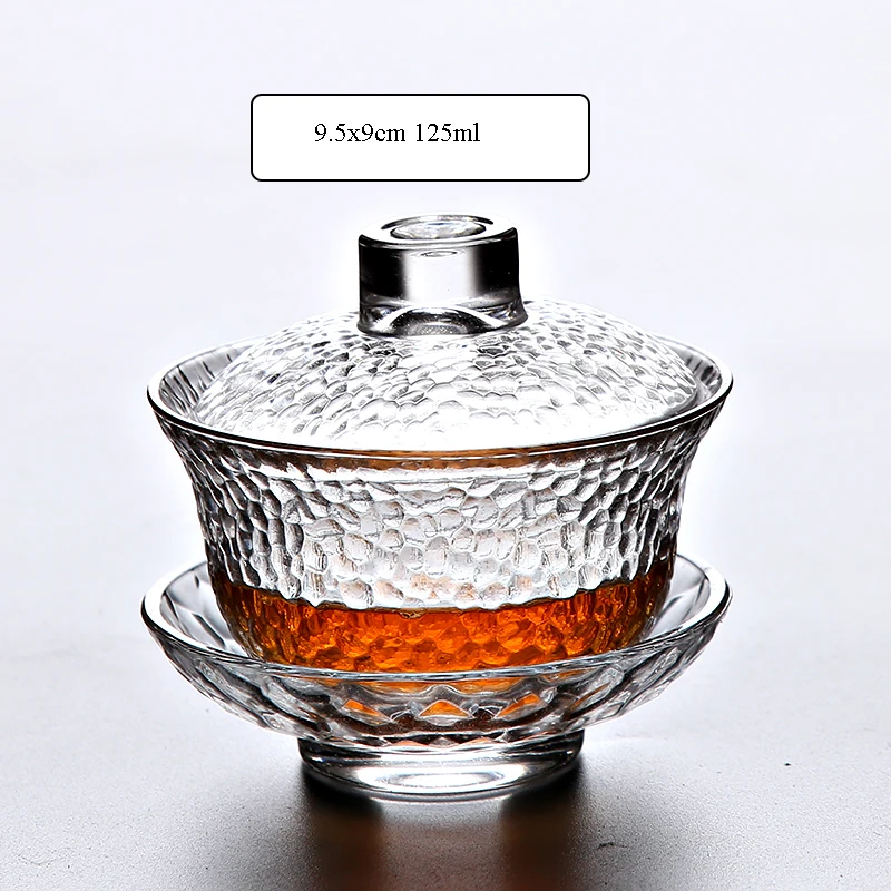TANGPIN Heat-Resistant Glass Gaiwan Teapot for Puer Cup of Tea