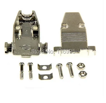 

Free shipping 10pcs Vga d-sub serial db9 metal shell steel db9 shell