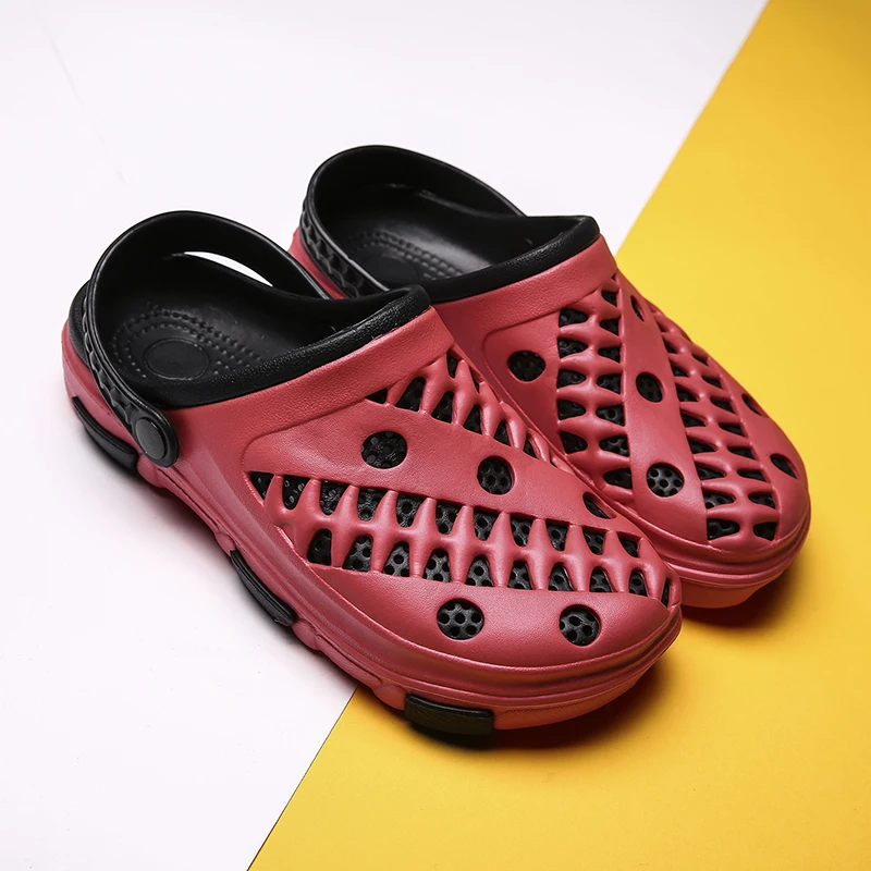 Ramialali Сабо мужские пляжные сандалии новые летние сандалии eva пляжная обувь сабо садовые шлепанцы модная дышащая мужская водонепроницаемая обувь