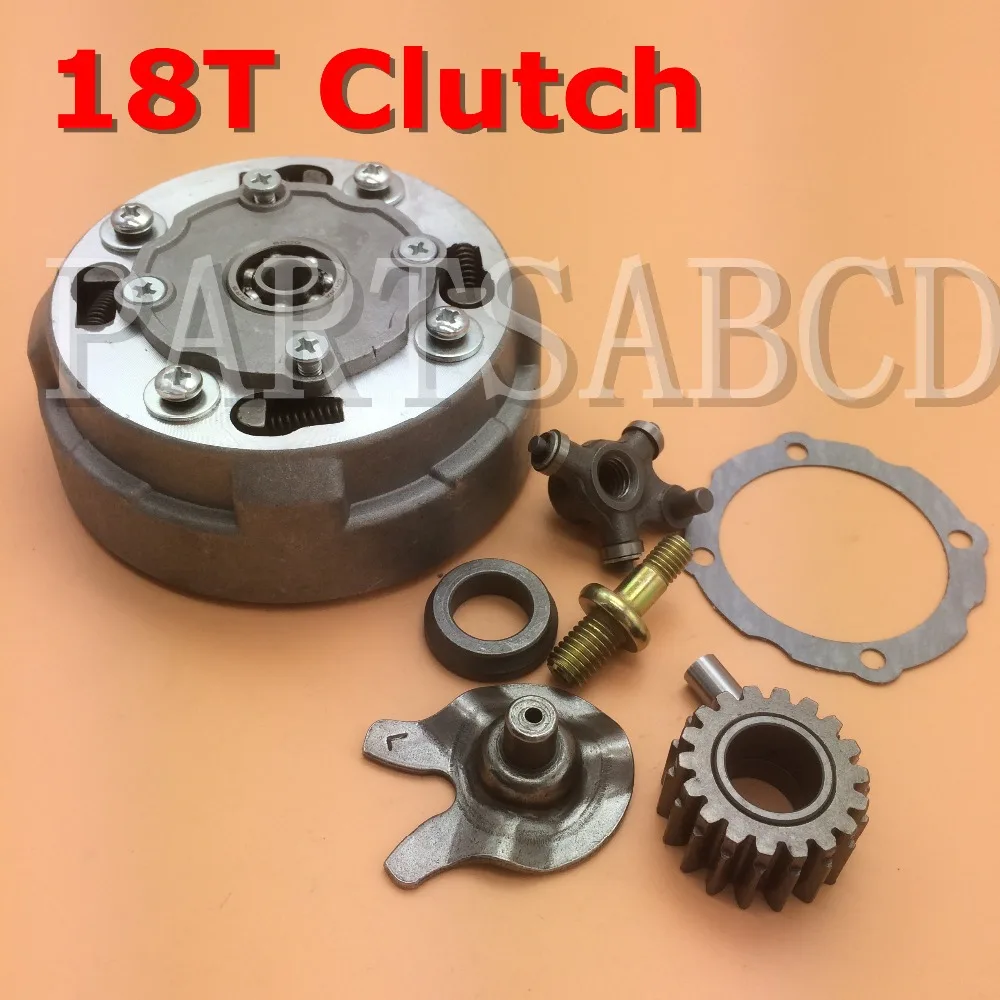 PARTSABCD ATV PITBIKE 18Teeth CLUTCH ASSEMBLY SEMI AUTOMATIC PARTSABCD ATV PITBIKE 18Teeth CLUTCH ASSEMBLY SEMI AUTOMATIC