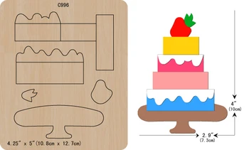 

New cake Wooden die Scrapbooking C-996 Cutting Dies Multiple sizes