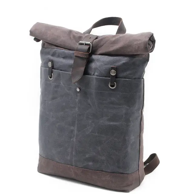 Fossil 0762346325802 Estate Waxed Canvas Backpack Grey