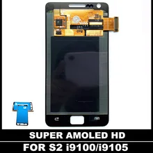 Высококачественная замена AMOLED lcd s для samsung Galaxy SII S2 I9100 lcd S2 Plus i9105 дисплей кодирующий преобразователь сенсорного экрана в сборе