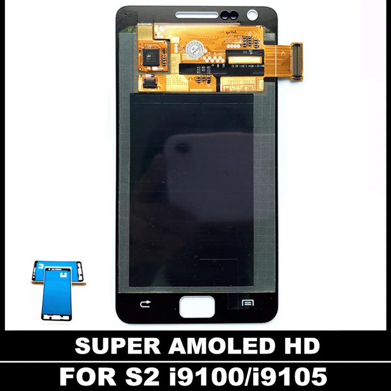 

High Quality Replacement AMOLED LCDs For Samsung Galaxy SII S2 I9100 LCD S2 Plus i9105 Display Touch Screen Digitizer Assembly