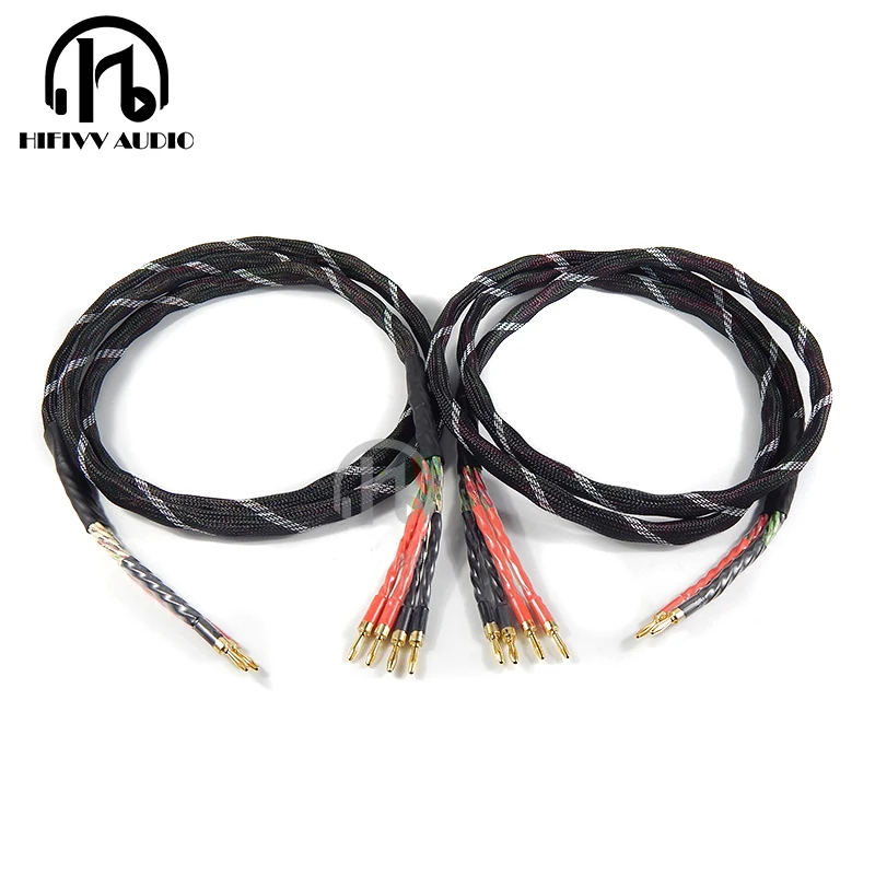 HIFI speaker cable with Japan origin speaker line copper Gold plated