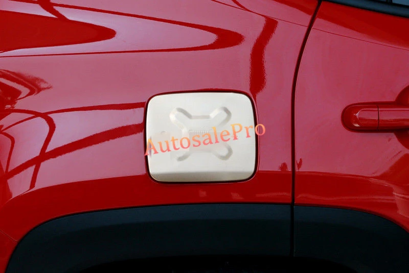 Aluminum alloy Side Door Fuel Filler Gas Cap Cover Trim for Jeep