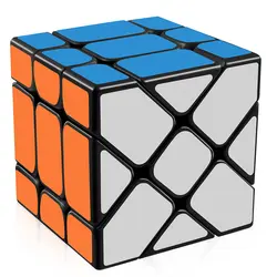 D-FantiX Yongjun Фишер Cube неравные 3x3 кубик рубика Скорость Cube головоломка гладкой твист Skewb Magic Cube Игрушки-антистресс подарок для взрослых Черный
