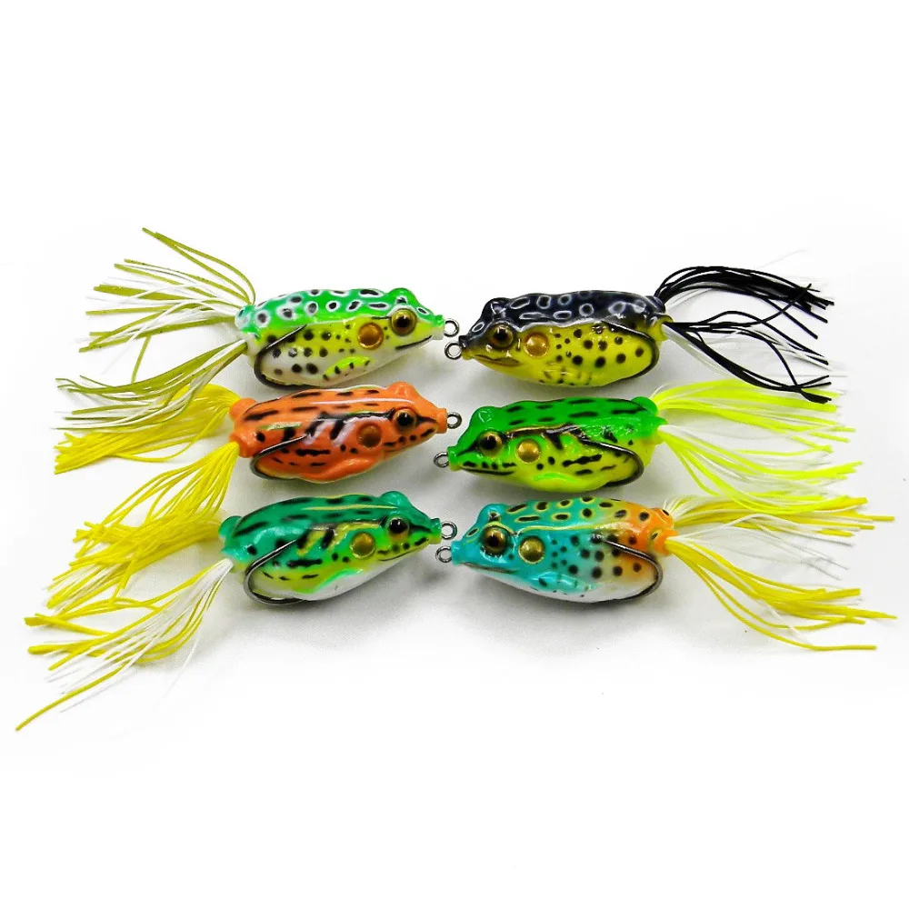 6 Colors New Frogs fishing Lures 5.5CM 13G popper leapfrog bait fishing