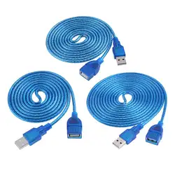 Удлинитель USB 1,5 m 2 m 3m USB2.0 Активный ретранслятор мужчина к Женский USB2.0 AF-AM кабель провод для портативных ПК