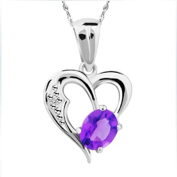 

2017 Collier Collares Qi Xuan_Purple Stone Pendant Necklace_Real Necklace_Quality Guaranteed_Manufacturer Directly Sales