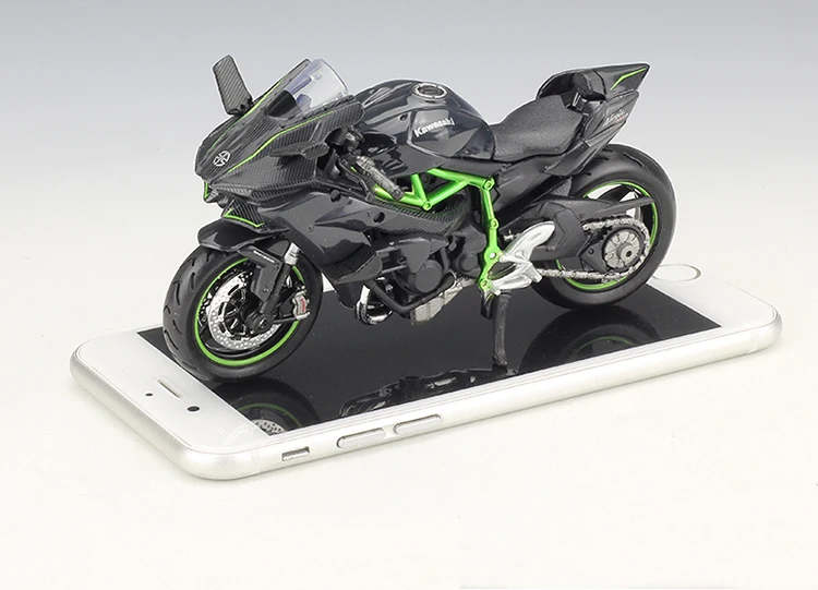 Maisto 1:18 KAWASAKI NINJA H2 R черный литой Сплав модель мотоцикла игрушка для детей подарок на день рождения Коллекция игрушек