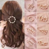 1PC populaire corée mode Imitiation perle pince à cheveux Snap Barrettes femmes fille à la main perle fleurs épingles à cheveux accessoires pour cheveux ► Photo 1/6