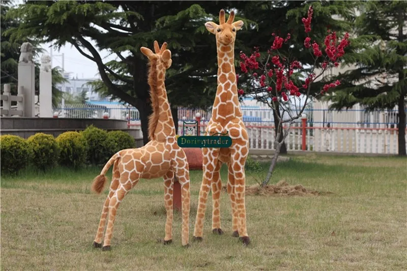 Dorimytrader 2015 New 1 pc 47'' 120cm Giant Cute Stuffed Soft Plush Simulated Animal Giraffe Toy, Free Shipping DY60312 (6)