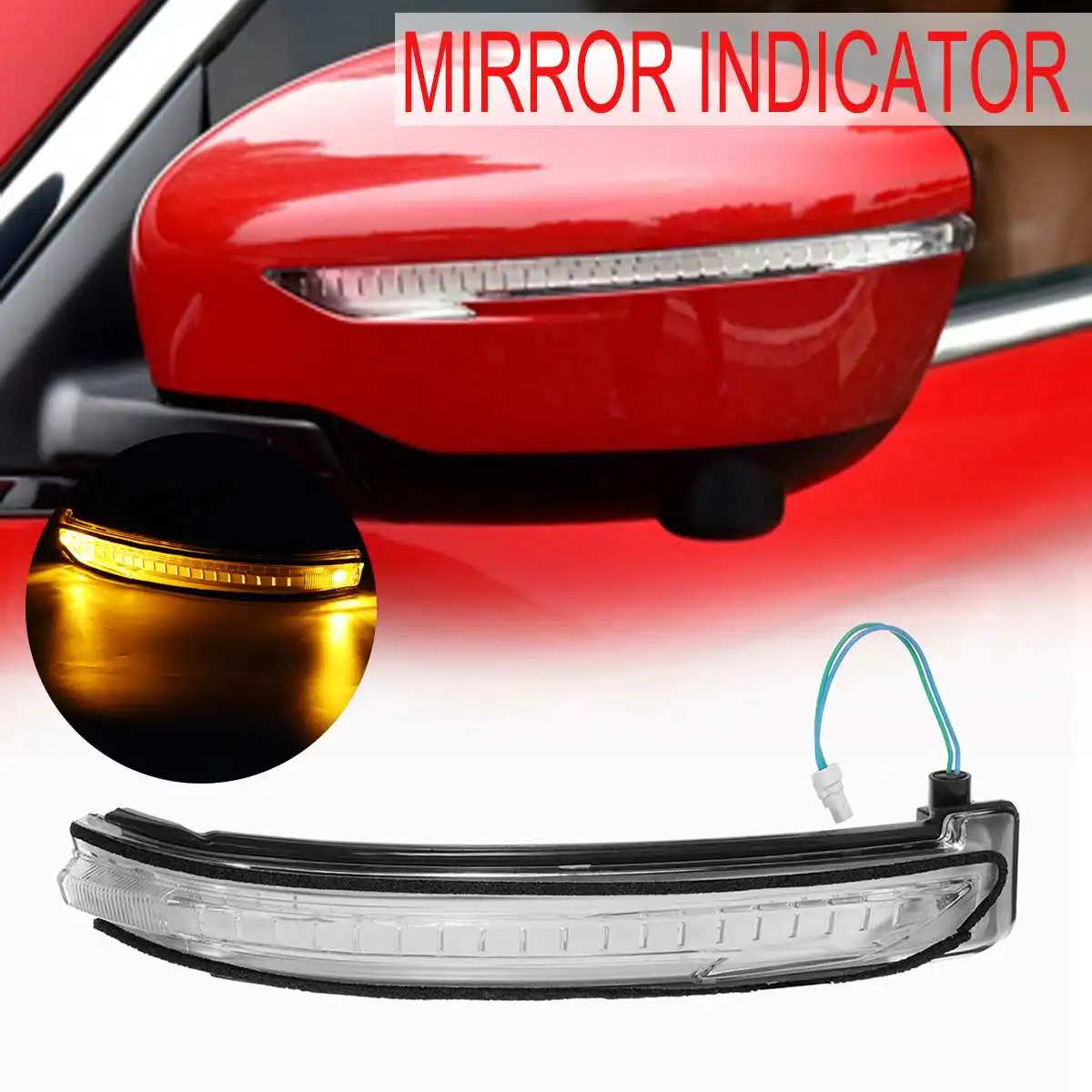 

Turn Signal Light Rear Mirror Indicator Mirror Indicator Lens LED Signal Light For Nissan X-Trail T32 Qashqai J11 Juke F15