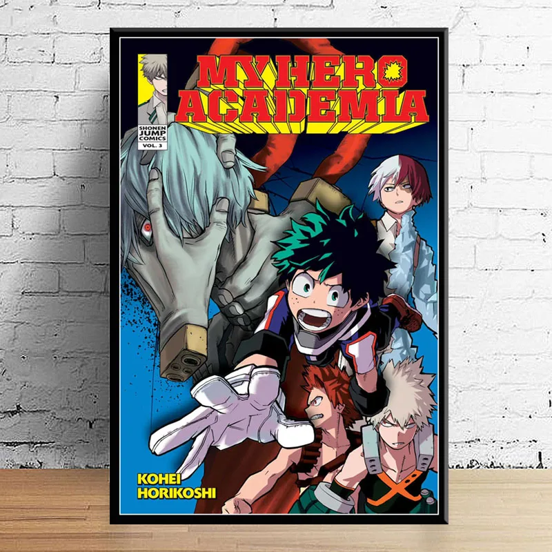 P152 Boku No Hero Academy горячее японское аниме искусство живопись шелк Холст плакат настенный домашний декор