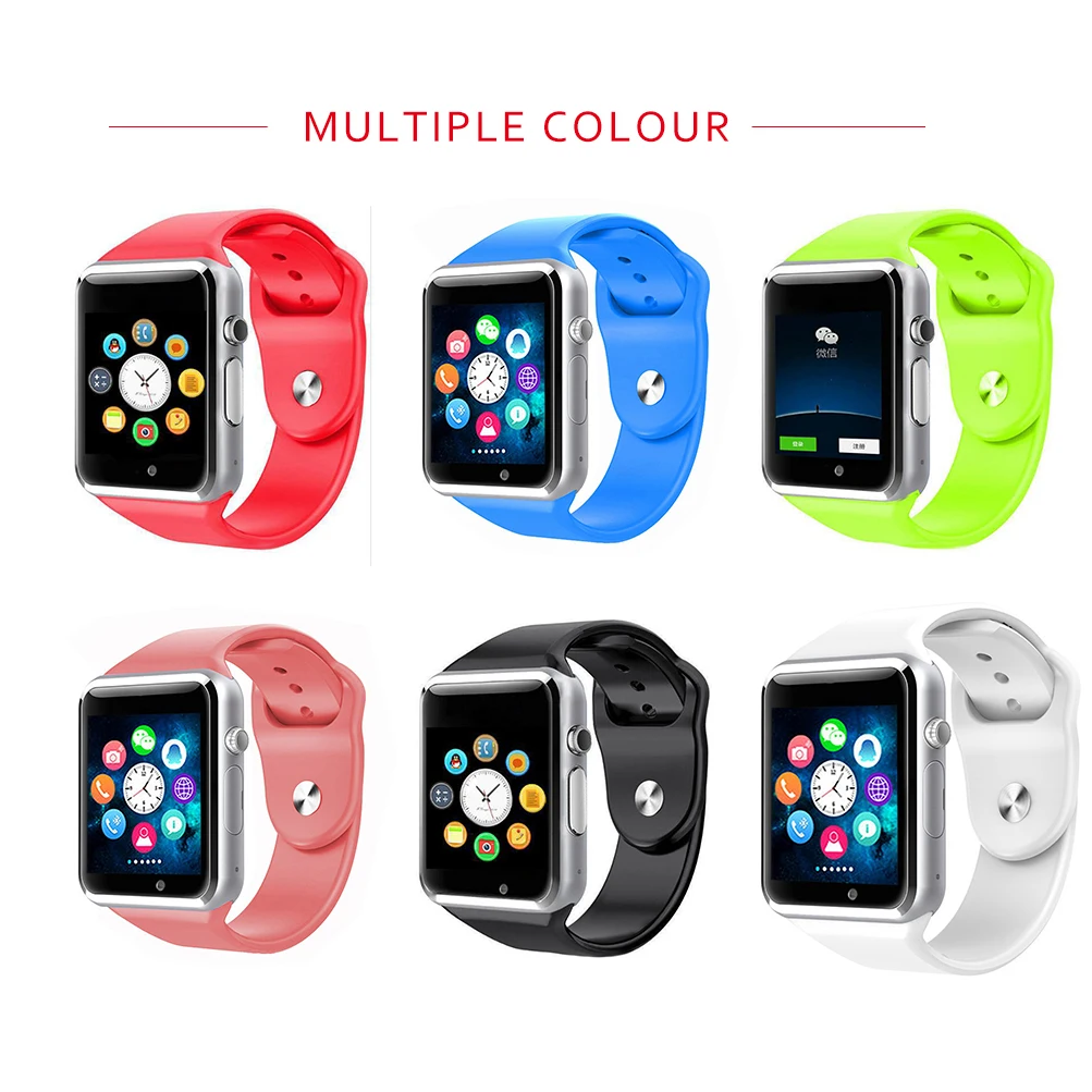 

A1 1.54" Touch Screen SmartWatch Phone Camera Bluetooth SIM Card Children Cartoon Fashion Sport Cheap CellPhone