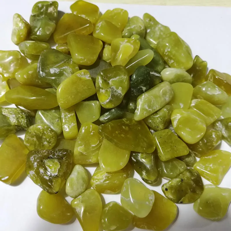 

Natural green jade jade pebble terrazzo potted decoration fish tank landscaping