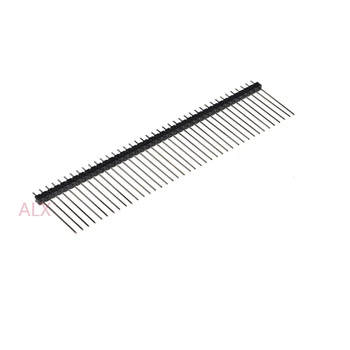 

5PCS 1X40 PIN Single Row MALE 2.54MM PITCH 25MM LONG PIN Header connector Strip 1X40pin 1*40 40P 40PIN black FOR PCB BOARD