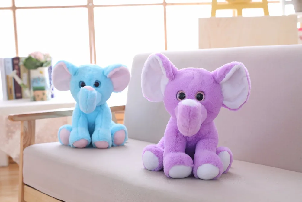 purple stuffed elephant