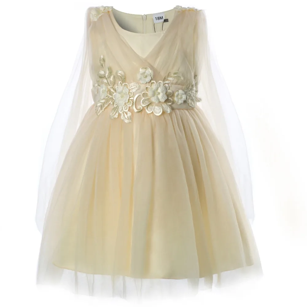 Cielarko/нарядное платье для маленьких девочек; платье с цветочным узором для дня рождения и выпускного вечера; летнее платье для крещения; платье для младенцев; дизайнерские Детские пышные платья