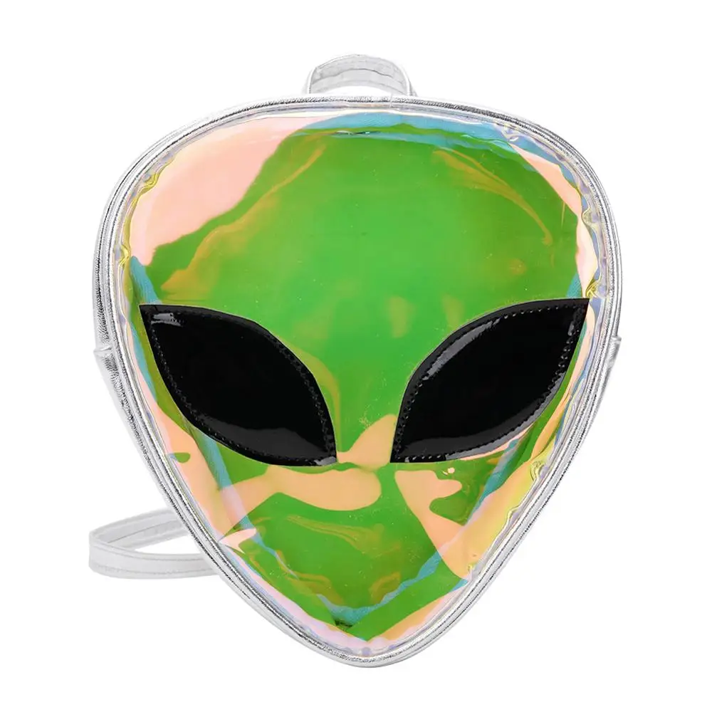 

backpacks for teenage girls Laser Clear 3D Alien Face Shoulder bags Women Girls Back pack mochilas feminina bagpack 2019 Little
