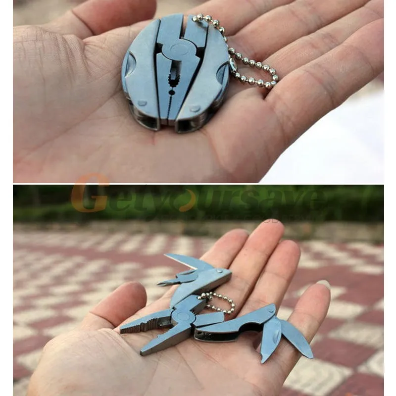 

Portable Multifunction Folding Plier,mini multi tool pliers Keychain Screwdriver,Camping Survival EDC Tools Travel Kits