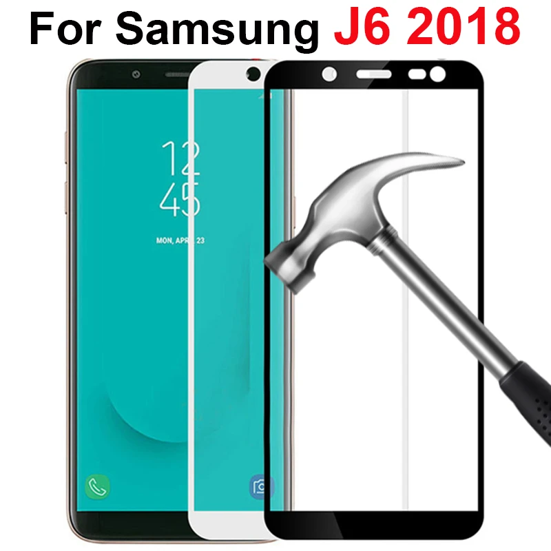Прозрачная HD защитная пленка Стекло для samsung J6 из закаленного стекла на galaxy 2018