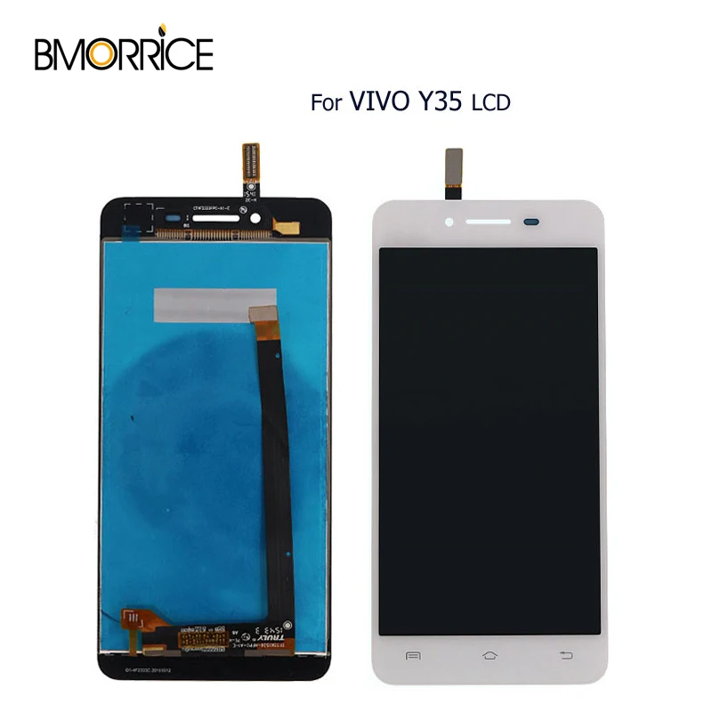 

For VIVO Y35 LCD Display Touch Screen Digitizer 5.0 Inch White Black No Frame Full Assembly Replacement Parts 100% Tested
