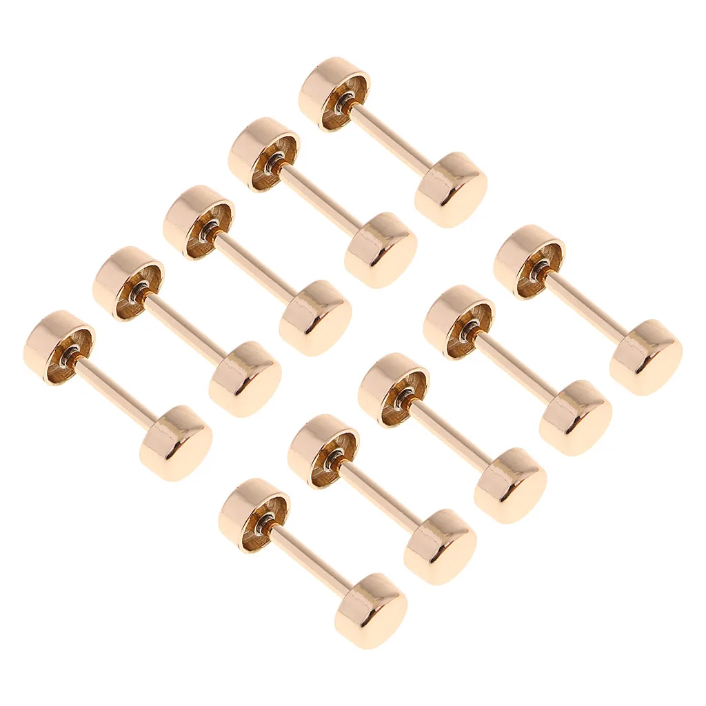 10Pcs Iron Rivets Screw Leather Craft Belt Luggage Hardware Accessories