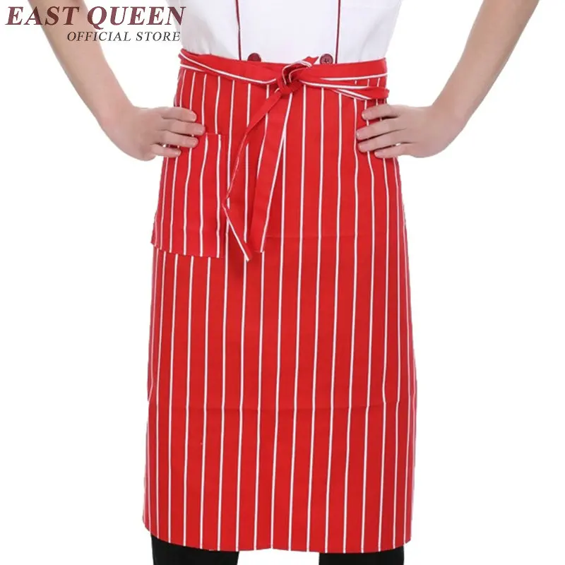 Food service apron for kitchen cooking apron short aprons for woman