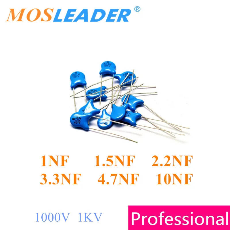 Mosleader 1000 шт 1КВ В 1NF 1.5NF 2.2NF 4.7NF 10NF высоковольтный керамический конденсатор 102 152 222 472