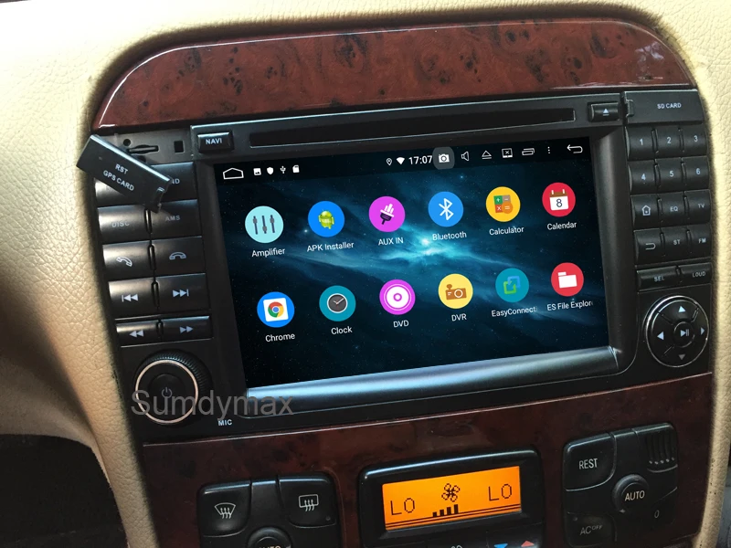 Автомобильный dvd плеер с gps Навигатором Android 9 0 для Mercedes benz S class W220 S280 S320 S350 S400 S430 S500