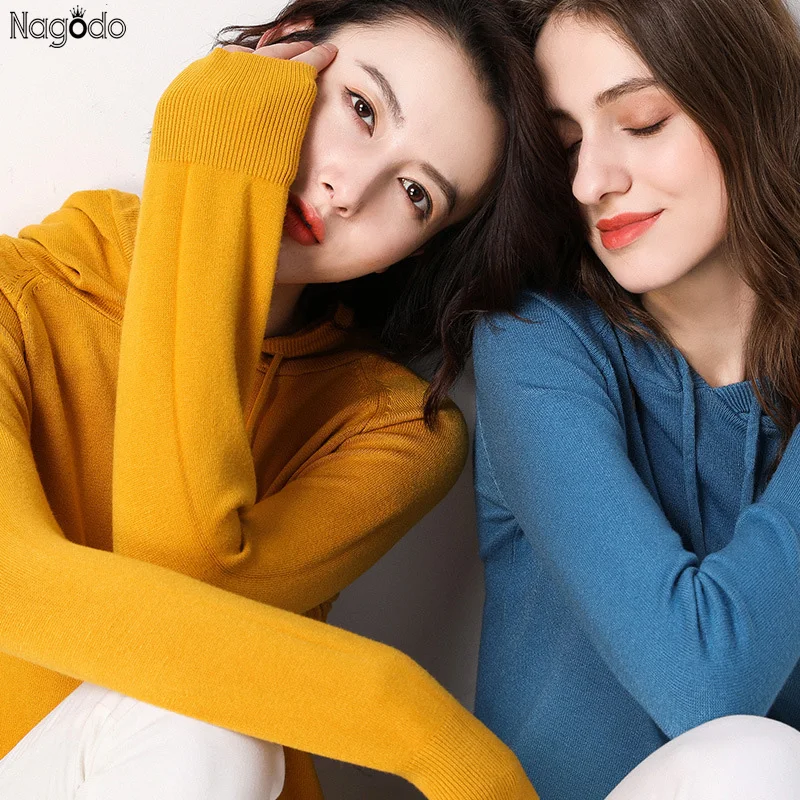Nagodo толстовки высокого качества Для женщин Новинка весны Kawaii трикотажные толстовки уличная одежда с длинным рукавом худи BTS Полерон Mujer