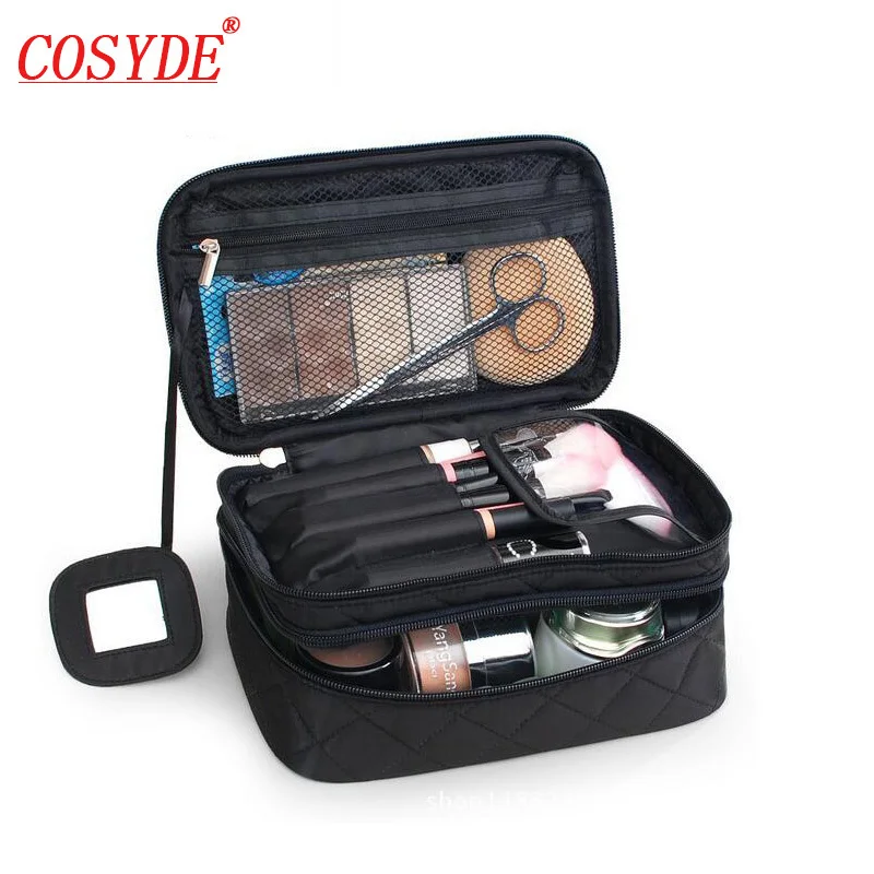 

Cosyde Cosmetic Bags Makeup Bag Women Travel Organizer Professional Storage Brush Necessaries Make Up Case Beauty Toiletry Bag