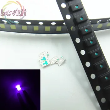 

100pcs 0603 SMD/SMT Purple/UV High Quality LED SMD Chip lamp beads Ultra Bright Light Emitting diode Suitable for Car DIY