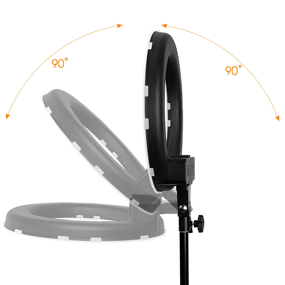  TRAVOR RL-12 196 LED 45W LED Ring Light Dimmable Ringlight 3200K 5500K Photography Ring Light Lamp  - 32827694307