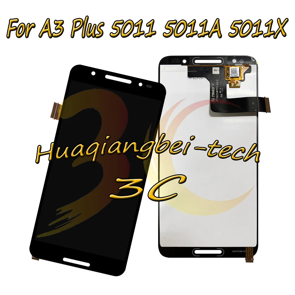 

5.5'' New Black For Alcatel A3 Plus 5011 5011A 5011X Full LCD DIsplay + Touch Screen Digitizer Assembly 100% Tested