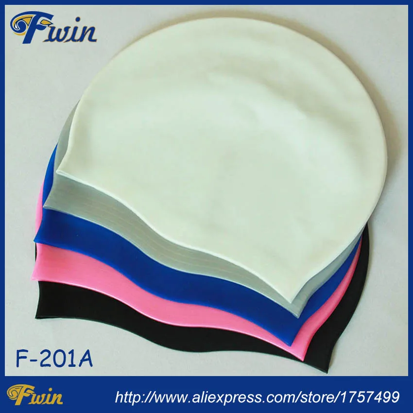 

Free shipping good price 2016 new arrival good quality lightweight 40gs waterproof Fwin swimming silicone caps for women and men