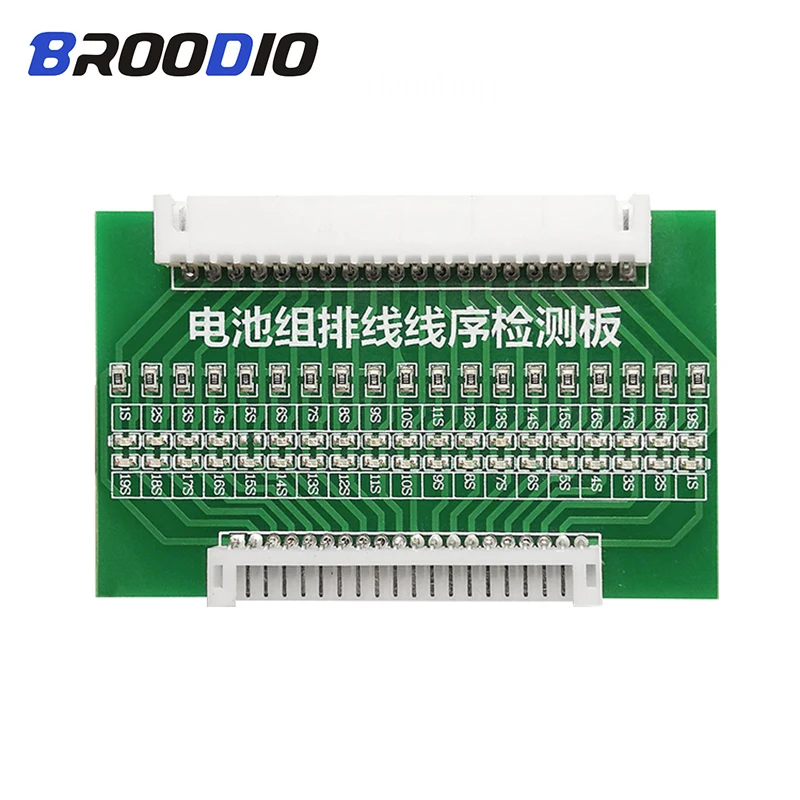 

BMS 10S 13S 16S 17S Lithium Li-ion Battery Protection Board Cable Wiring LED Detection Board 2-19S BMS Line Connector Detection