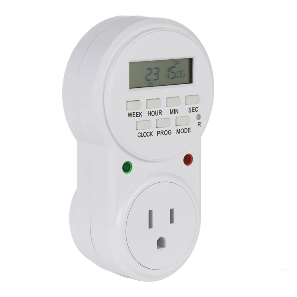 

EU US UK Plug Smart Power Socket Digital Timer Switch Energy Saving Adjustable Programmable Setting of Clock On Off Time
