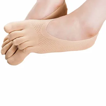 

Hot Female Toe Thin Comfortable Five Toe Sock Slippers Invisibility Solid Color Socks Five Finger Socks Cotton,Spandex TONSEE