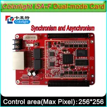 Cartão de controle colorlight i5A-F, suporte para controle síncrono e assíncrono, cartão de controle de cor cheia de exibição led