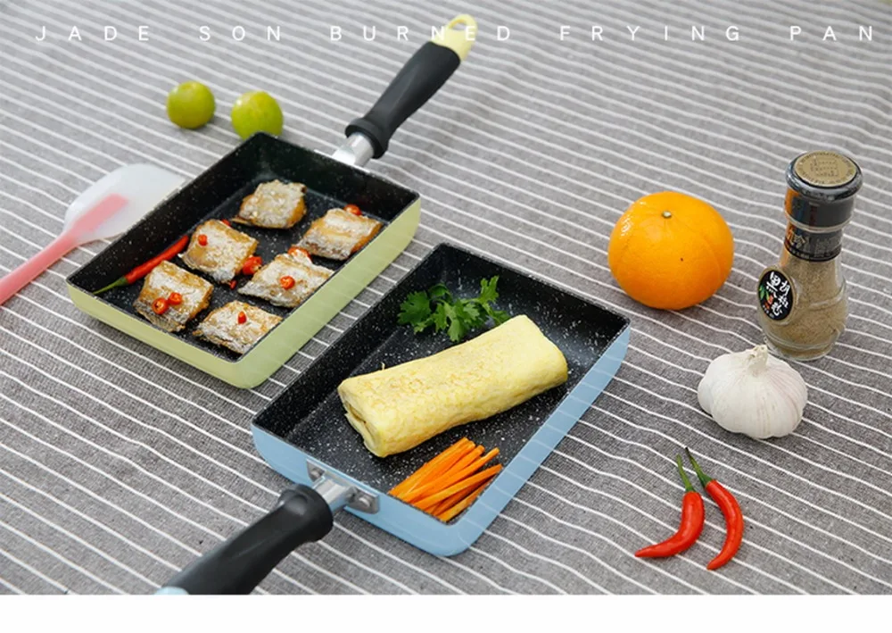 13x18 см японская тамагояки сковородка для омлета антипригарная сковорода для яиц блинная кастрюля кухонная посуда