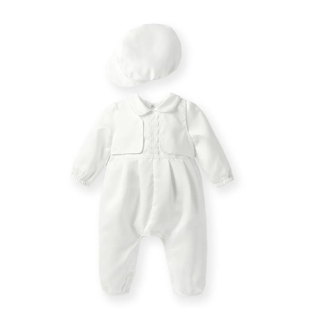 Free Shipping Baby Boy Jumpsuit 1 st Birthday Boy Party Clothes Boy