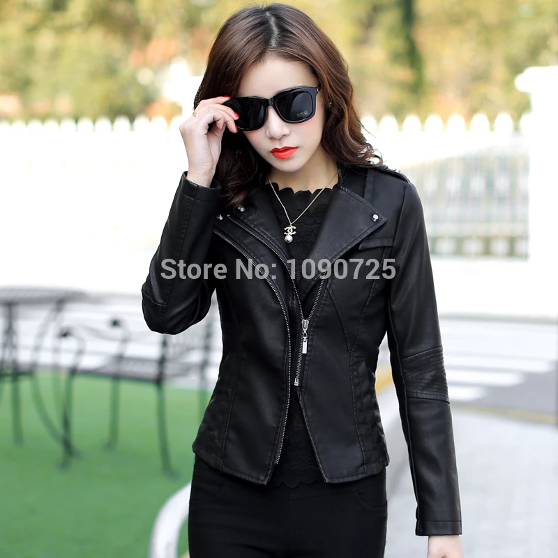 2016 New Fashion Brand Autumn Winter Faux Soft Leather