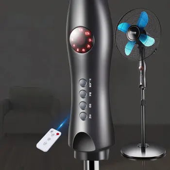 

Electric Floor Stand Cooling Fan Remote Air Blower Timer Mute Household Dormitory Timing sheke head Cooler Ventilator