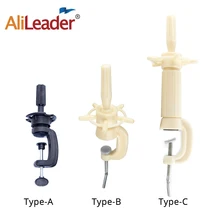 Alileader регулируемая модель манекен-голова для обучения держатель подставки для парика стол зажим для изготовления вешалка для париков черный цвет