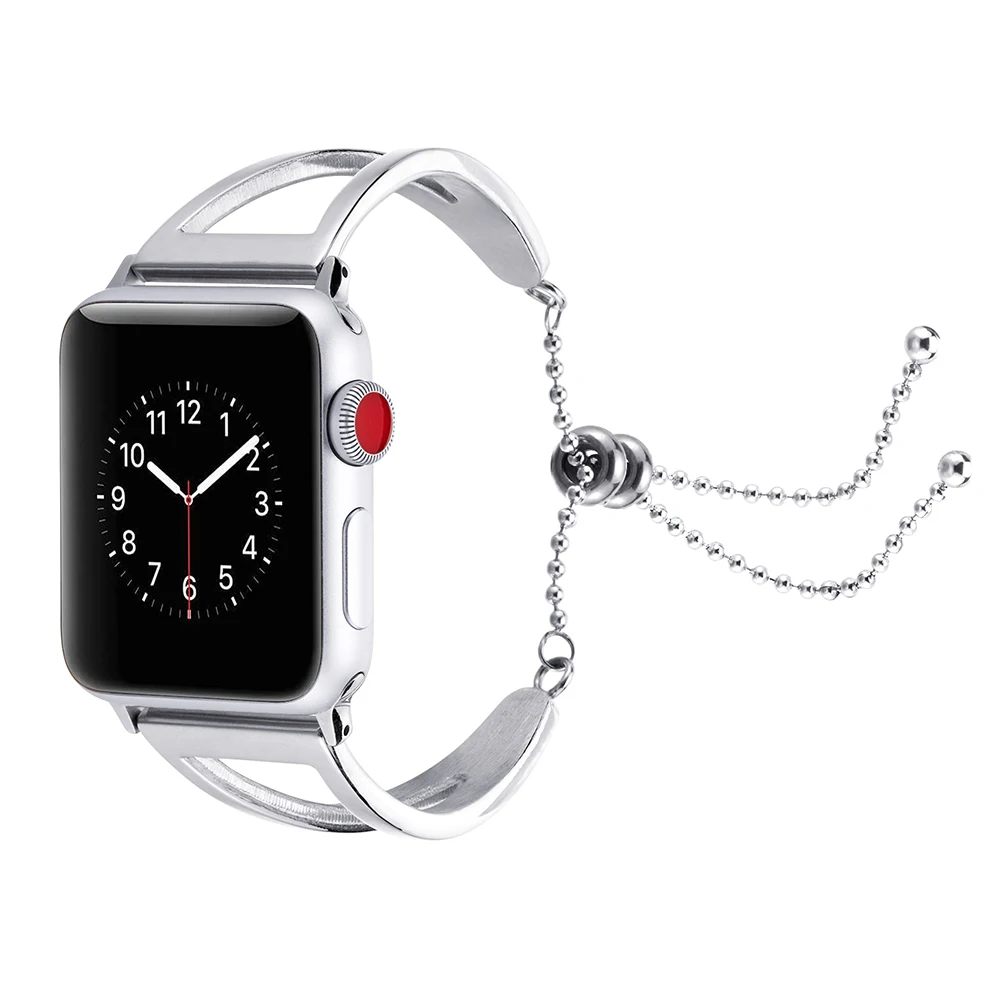 

Luxury Lady Bracelet For Apple Watch Band 38/42mm 40/44mm For iWatch Watchband Series 1 2 3 4 Stainless Steel Bracelet Wristband