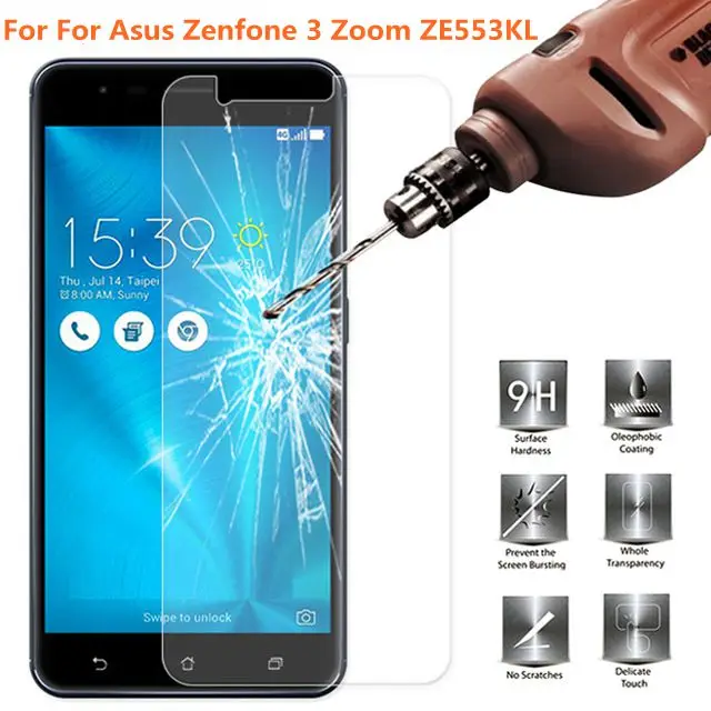 Для Asus Zenfone 3 Zoom закаленное стекло 9H Высококачественная защитная пленка