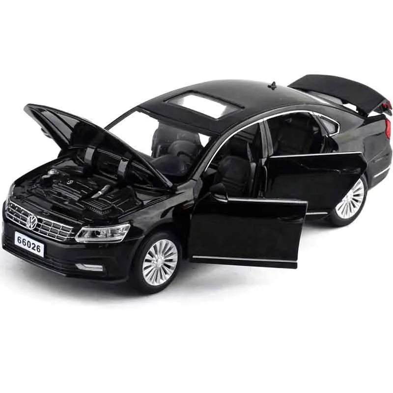 

1/32 Alloy Passat Diecast Model Cars Toy Vehicle Music Flashing Pull Back Car Toys For Children